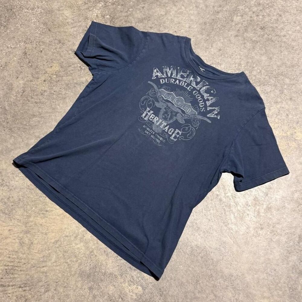 Faded-glory Men's Navy and Blue T-shirtโ